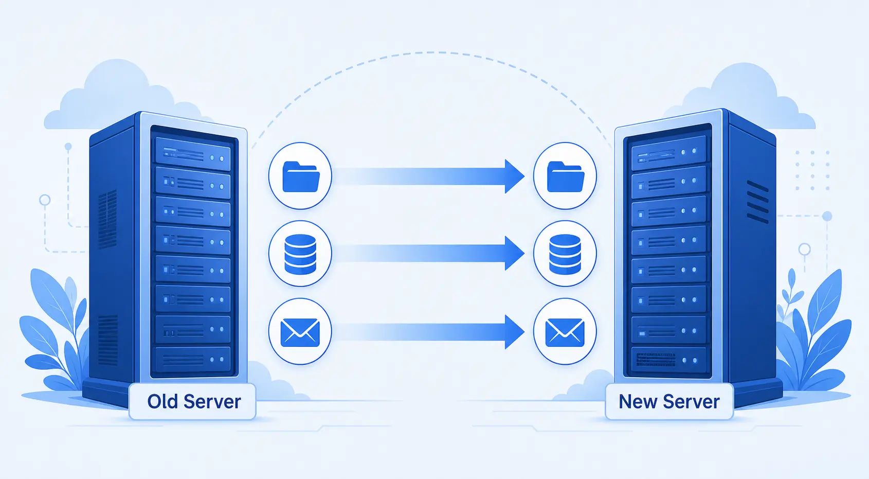 One-click website migration zero downtime data transfer
