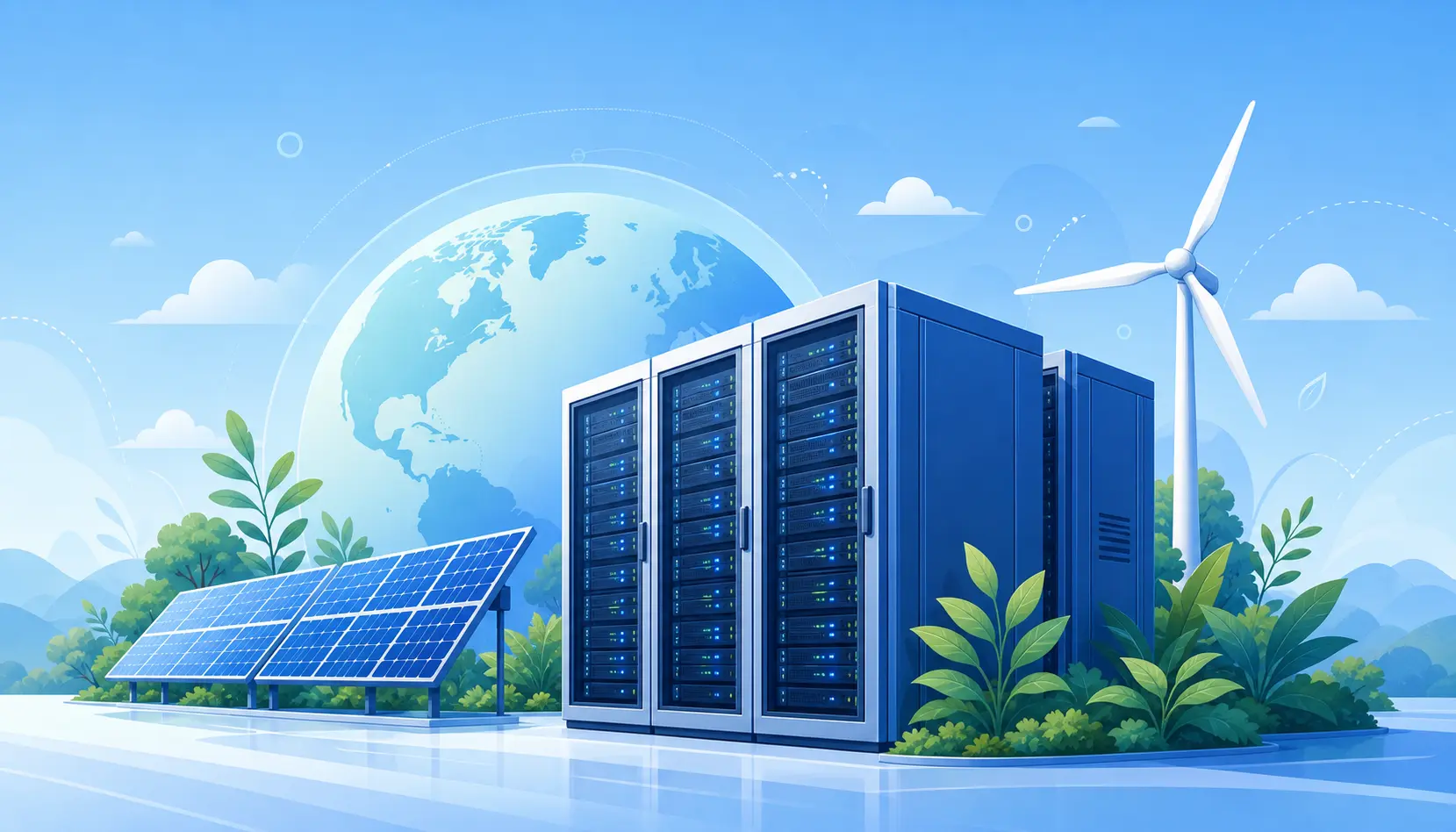 Eco-friendly hosting powered by 100% renewable energy